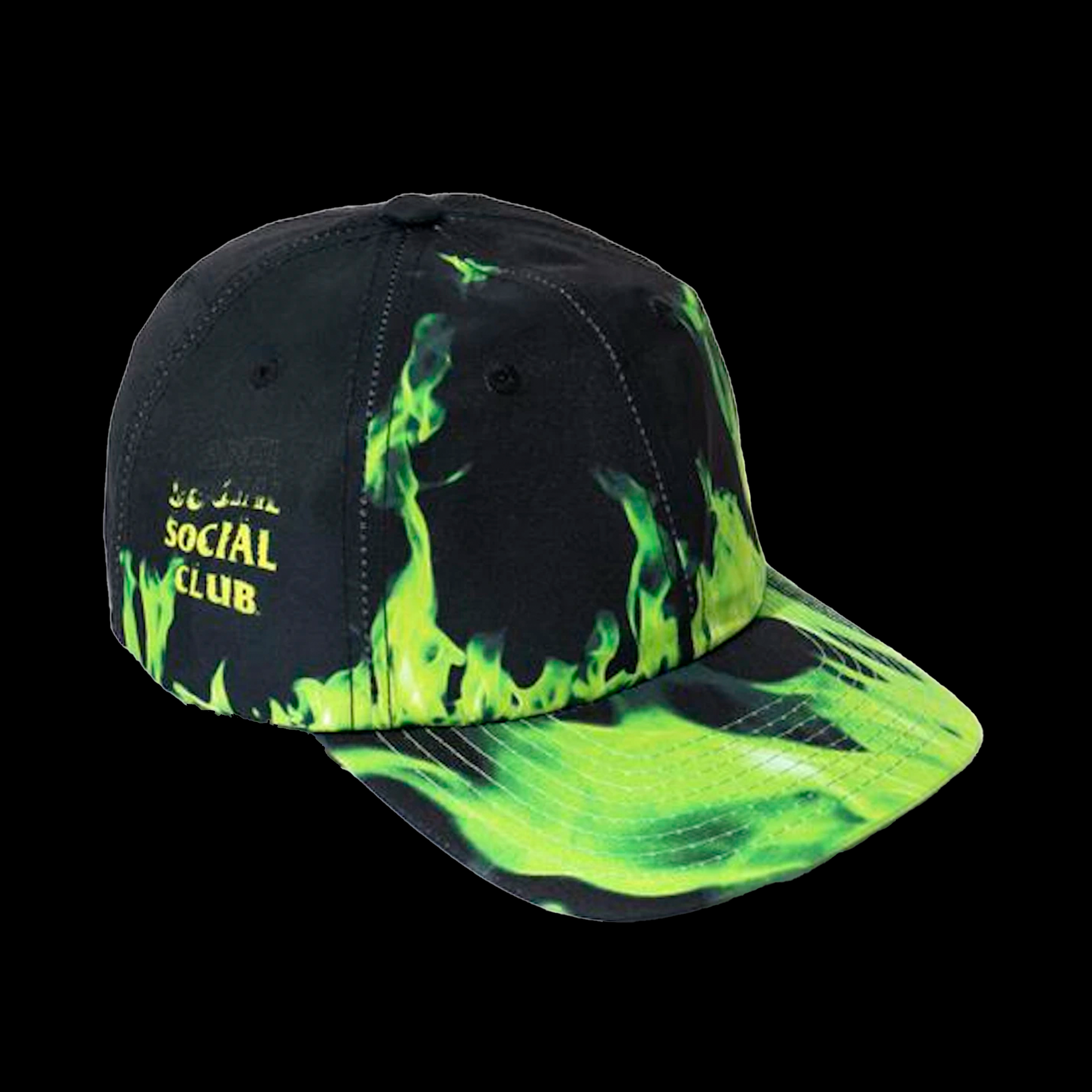 Anti Social Social Club A Flame Inside Cap Green Flame