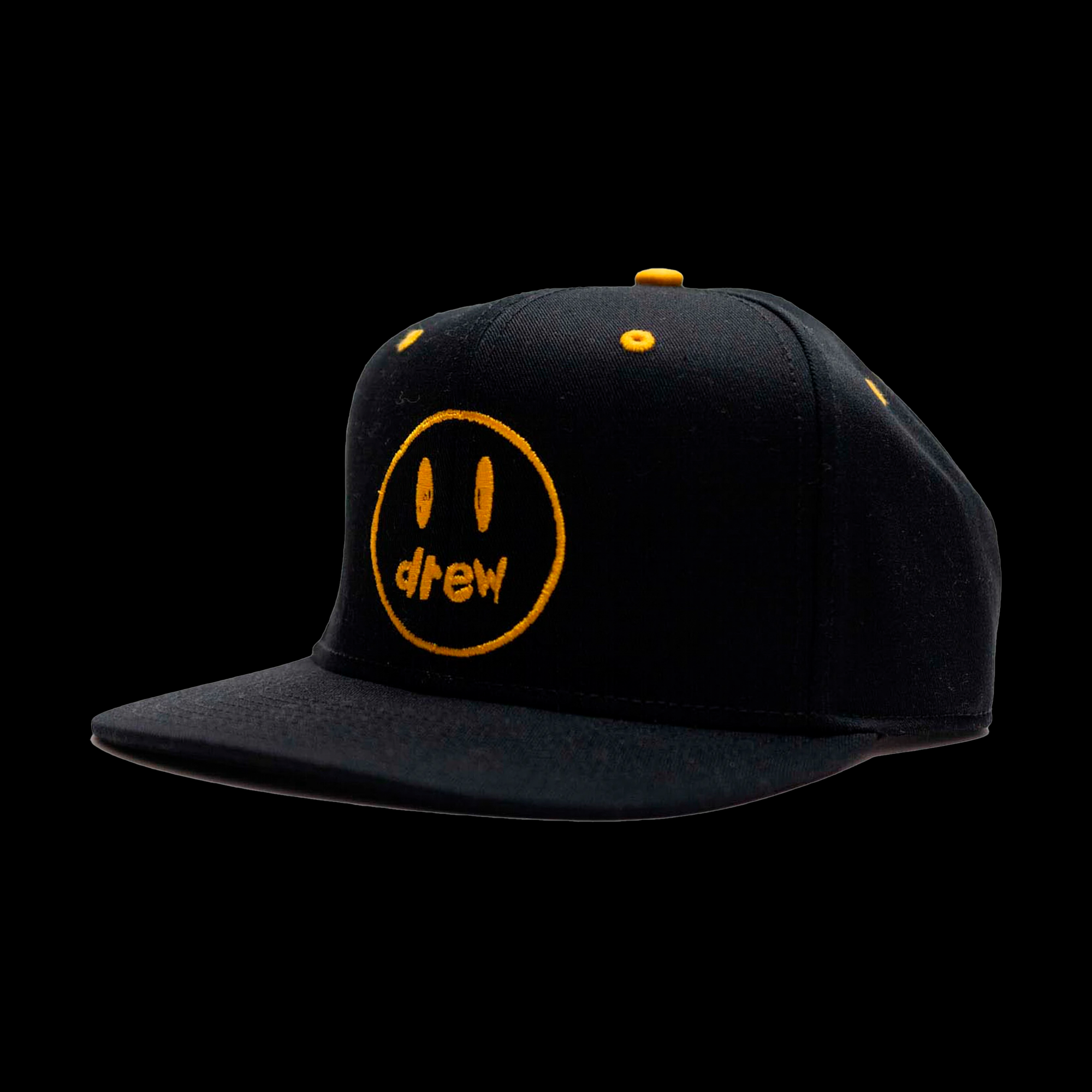 Drew House Sketch Mascot Snapback Hat Black