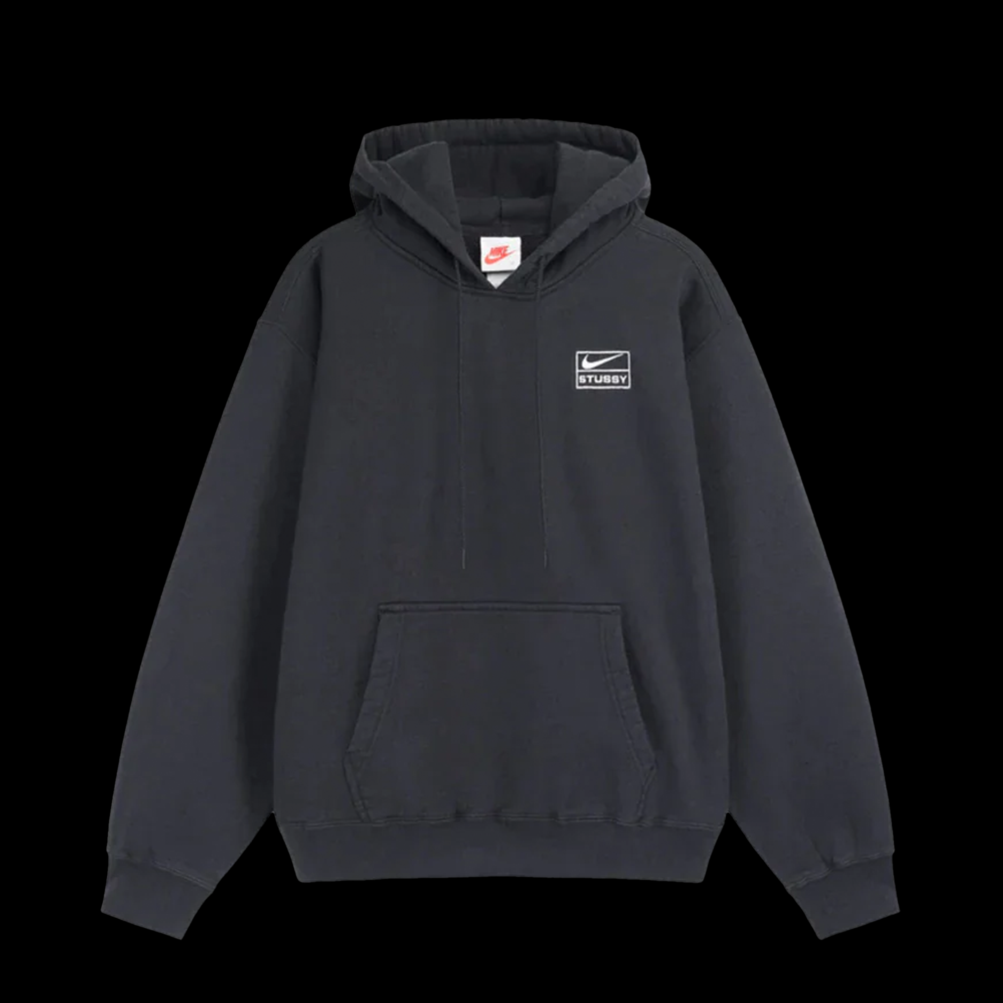 Nike x Stussy Washed Hoodie Black