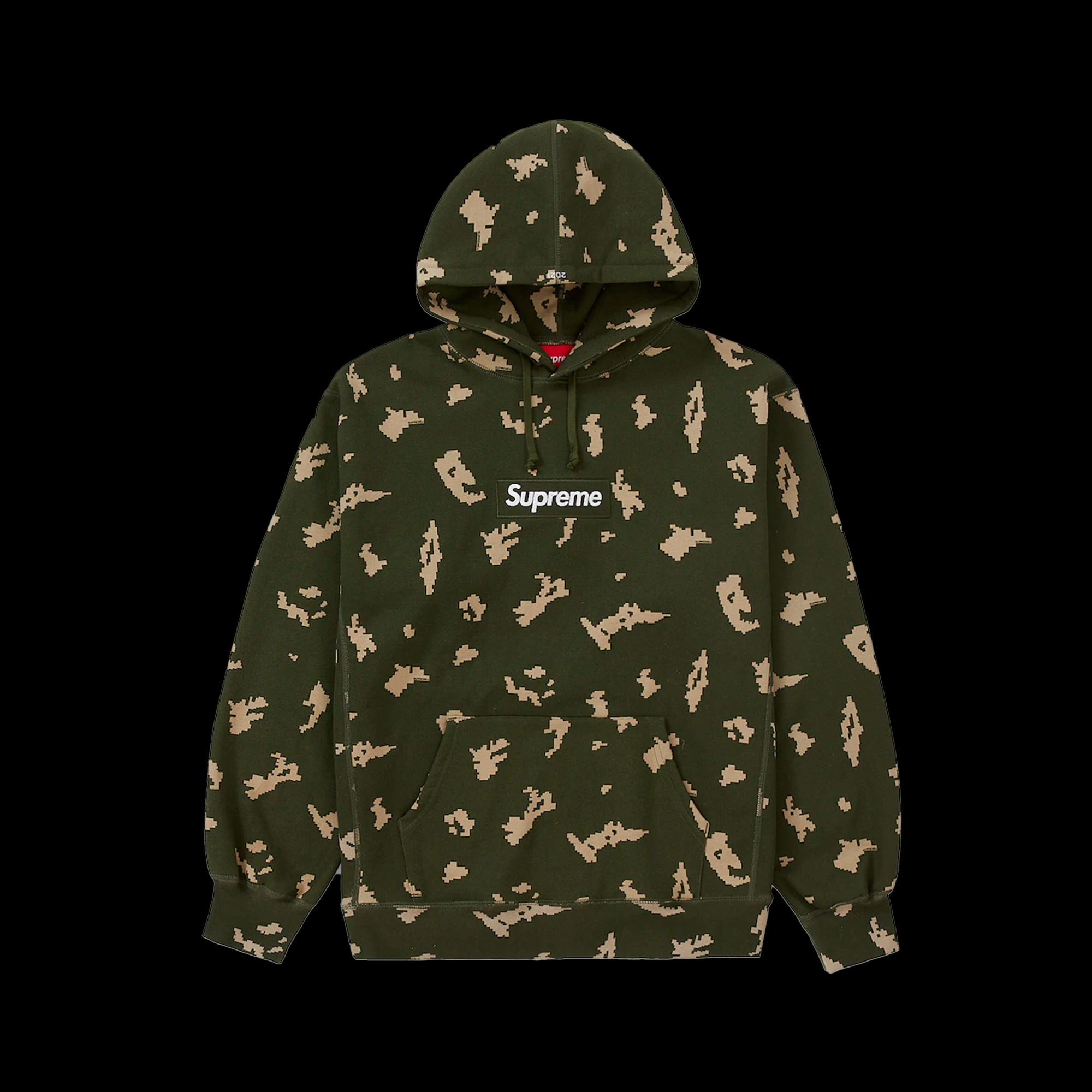 Supreme Box Logo Hooded Sweatshirt (FW21) Olive Russian Camo