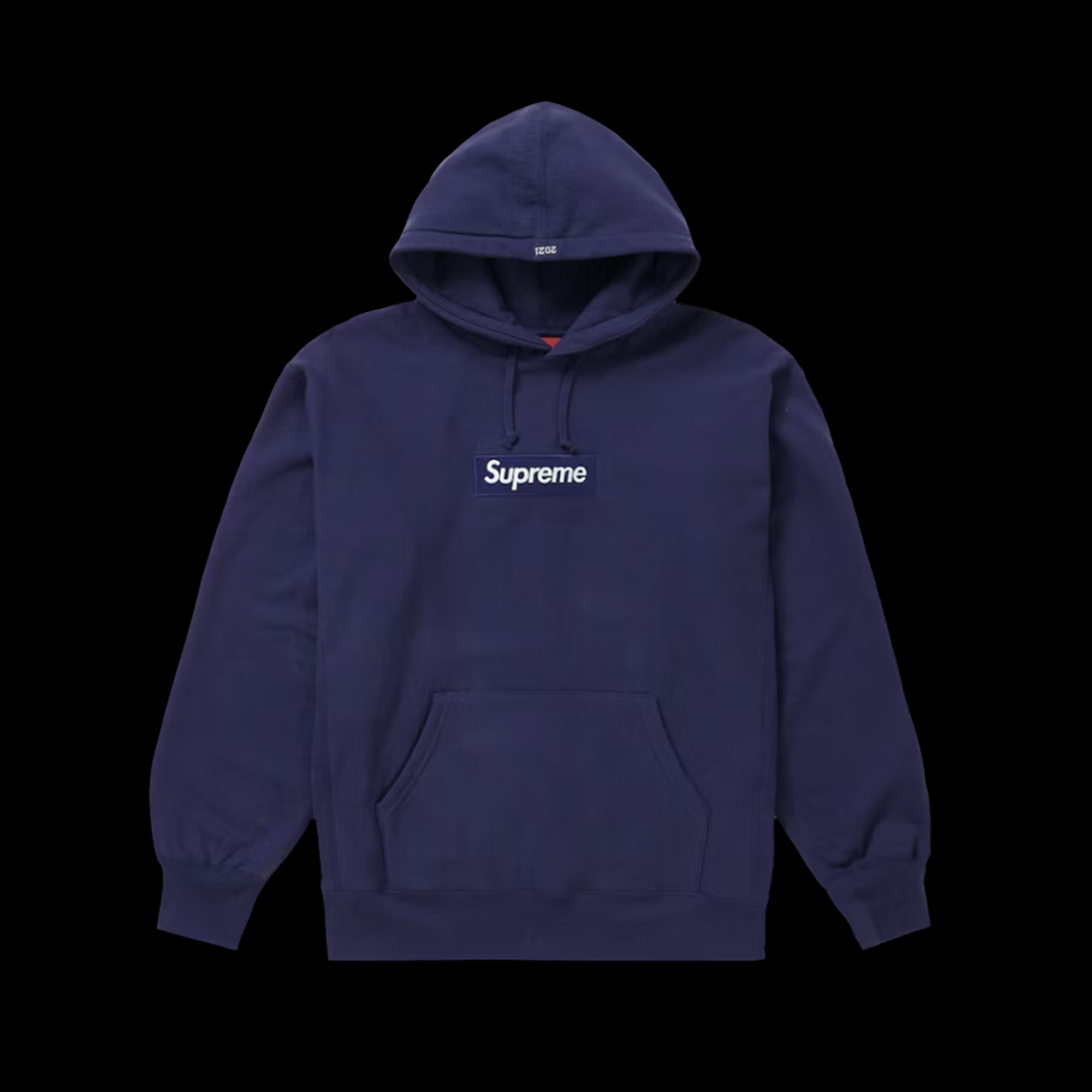 Supreme Box Logo Hooded Sweatshirt (FW21) Washed Navy