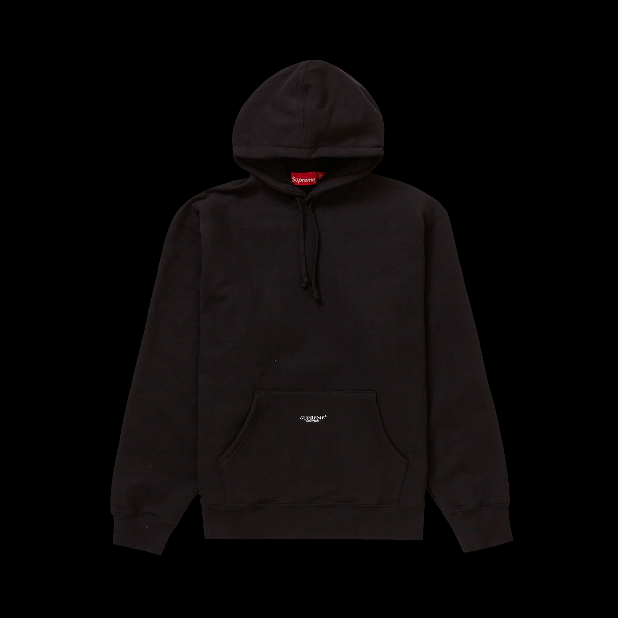 Supreme Micro Logo Hooded Sweatshirt (SS22 )Black