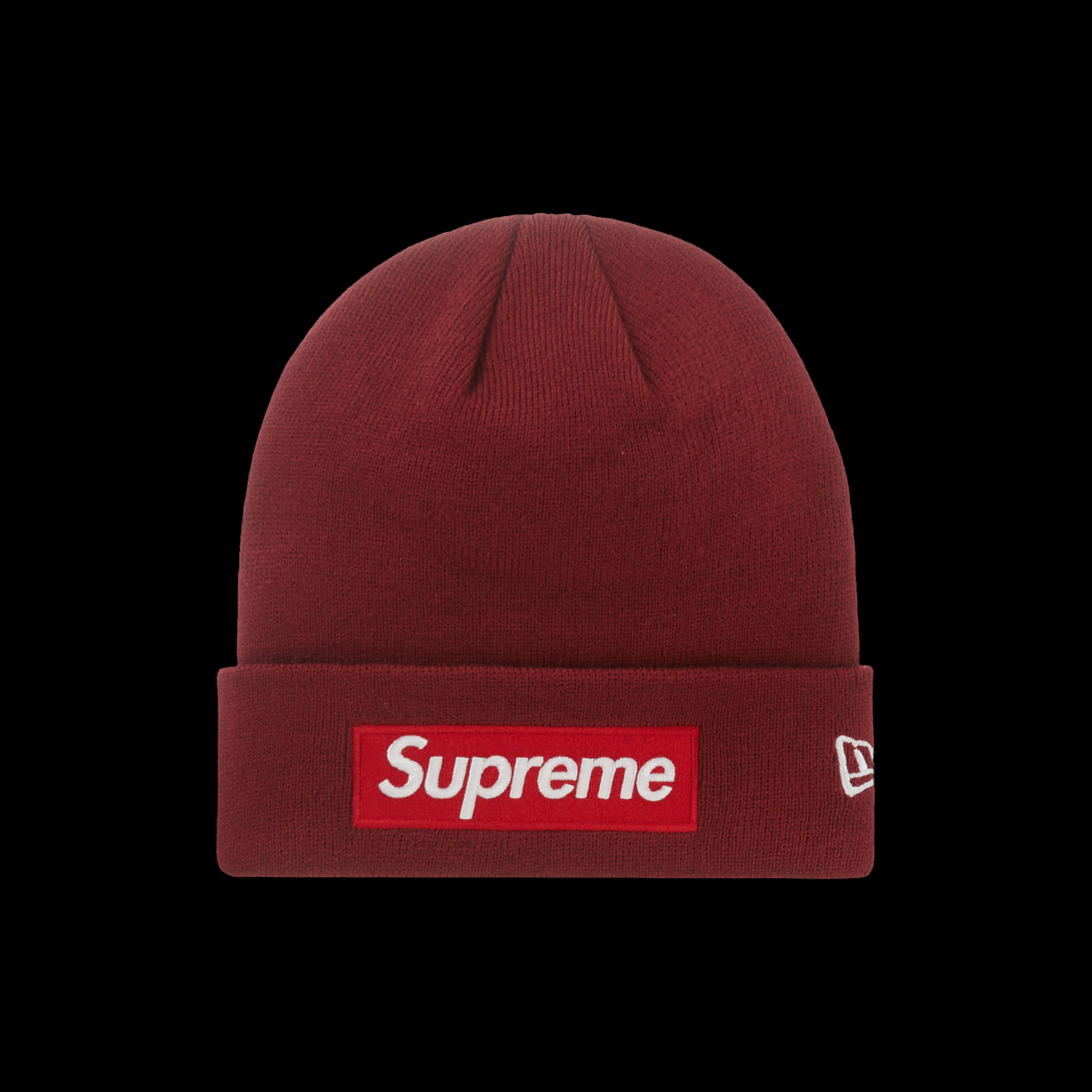 Supreme New Era Box Logo Beanie Cardinal