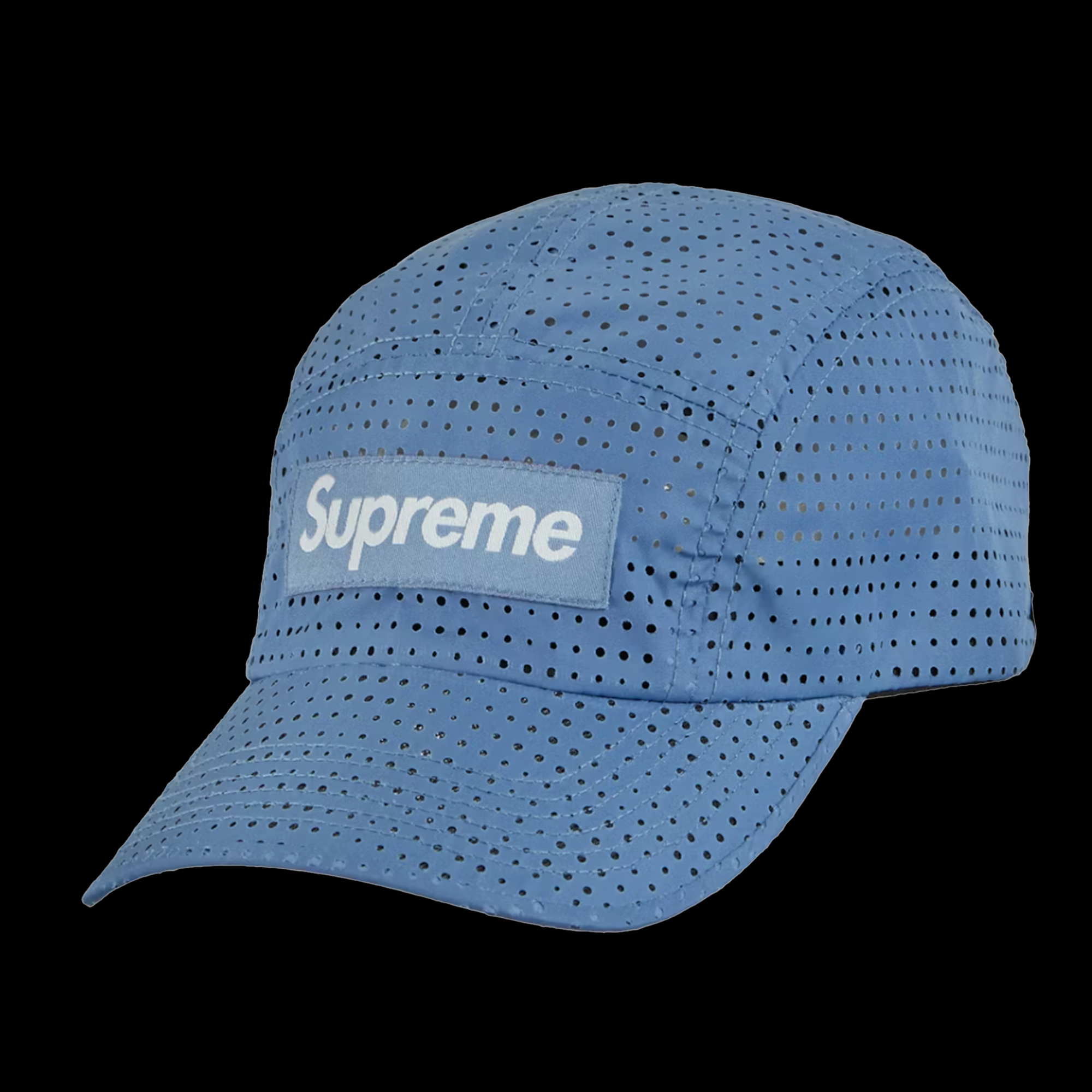 Supreme Perforated Camp Cap (SS22) Slate