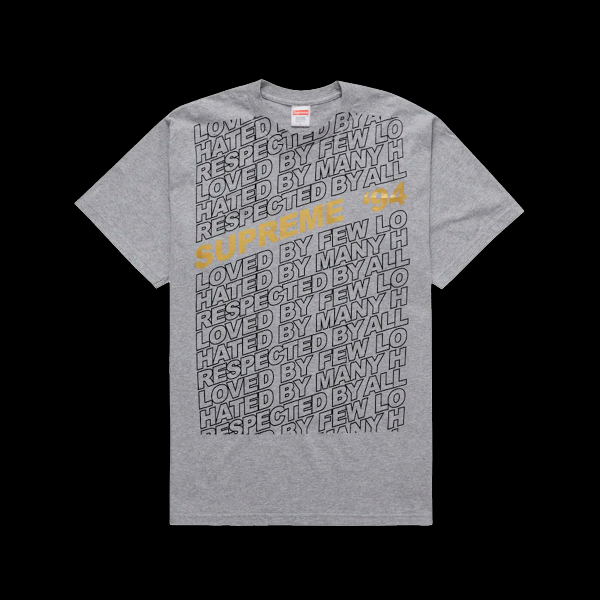 Supreme Respected Tee Heather Grey