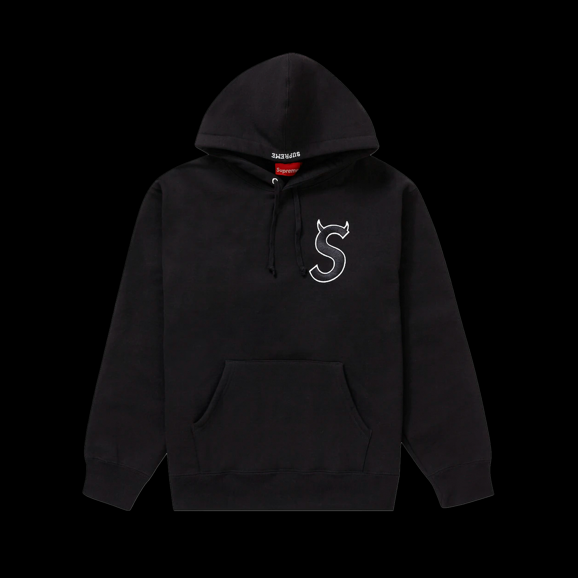 Supreme S Logo Hooded Sweatshirt Black