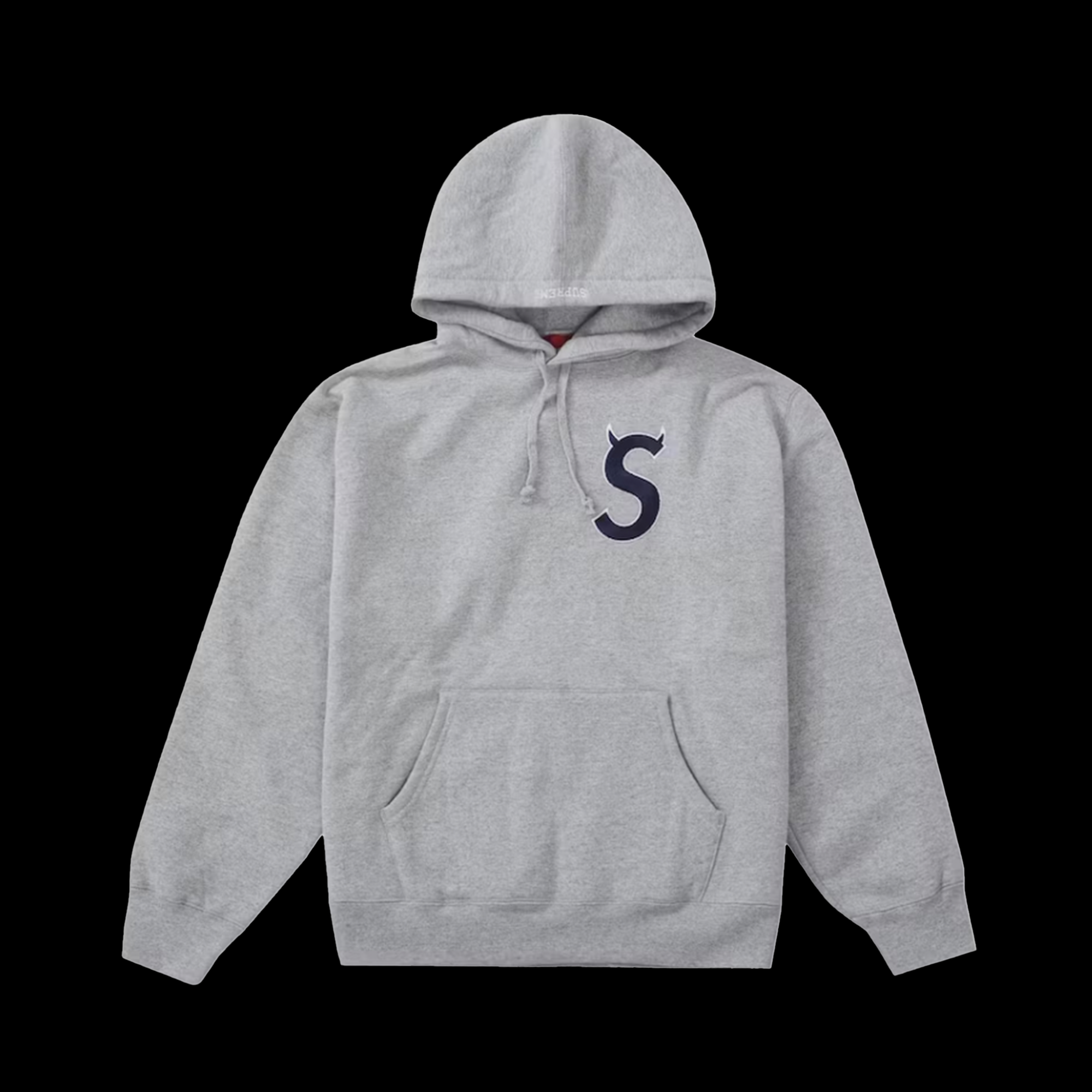 Supreme S Logo Hooded Sweatshirt Heather Grey