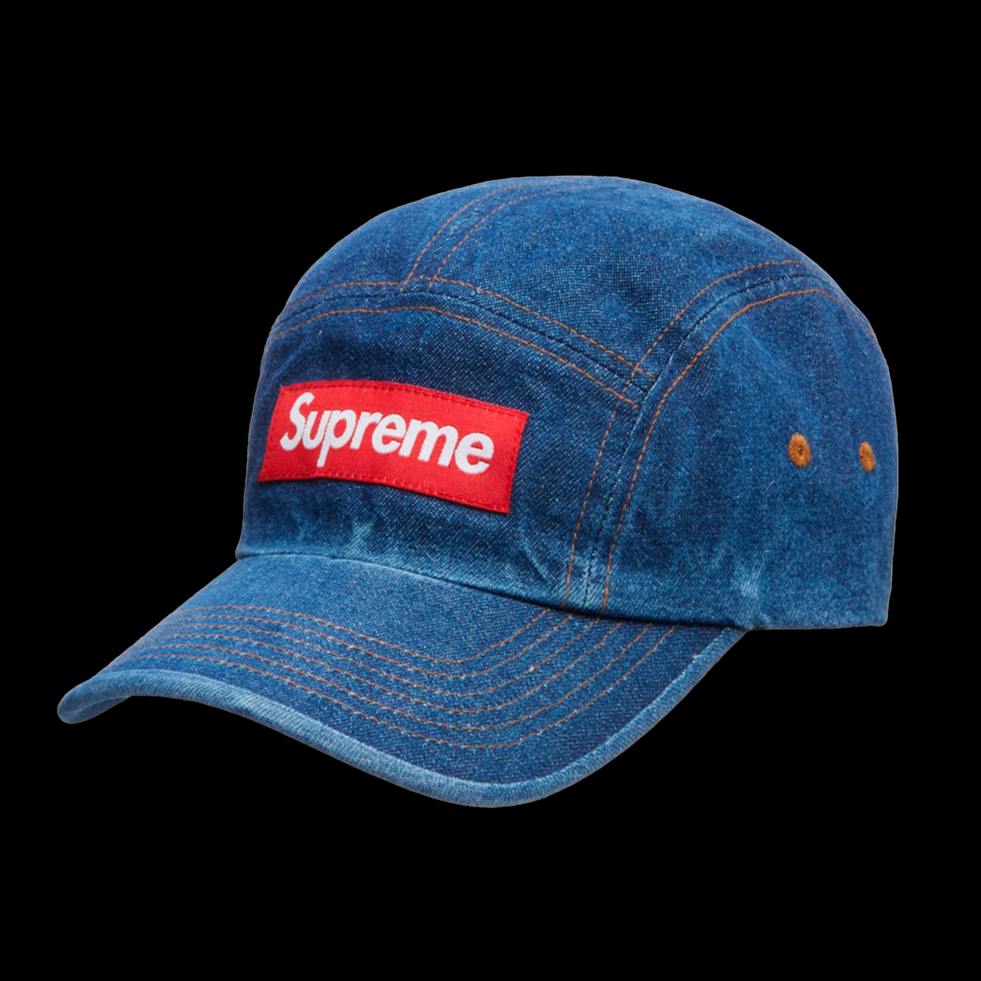 Supreme Washed Chino Twill Camp Cap Denim