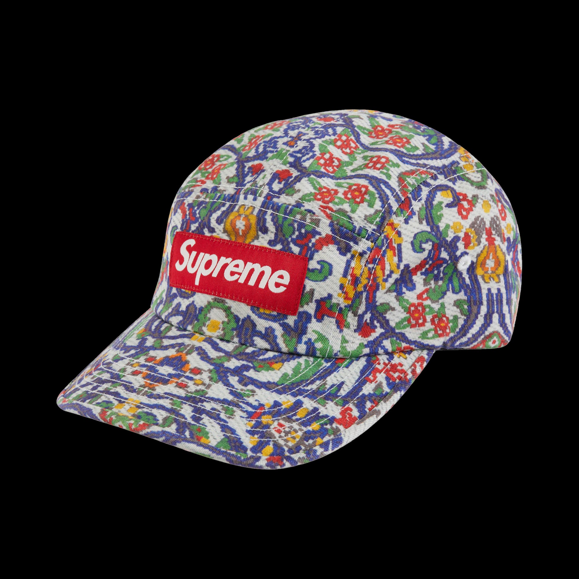 Supreme Washed Chino Twill Camp Cap Tapestry