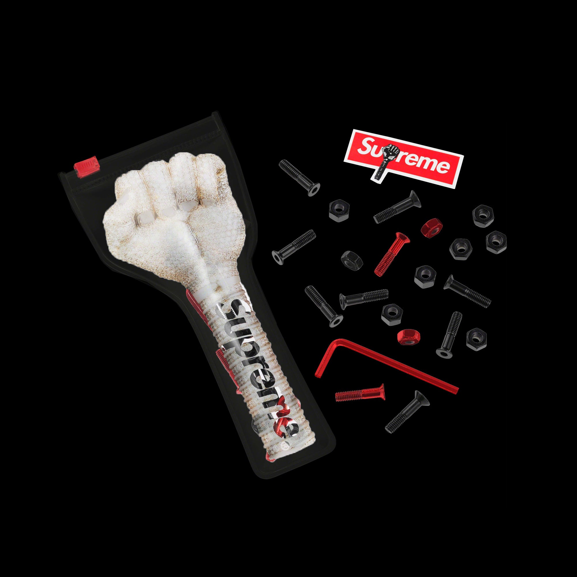 Supreme Skateboard Hardware Set Black