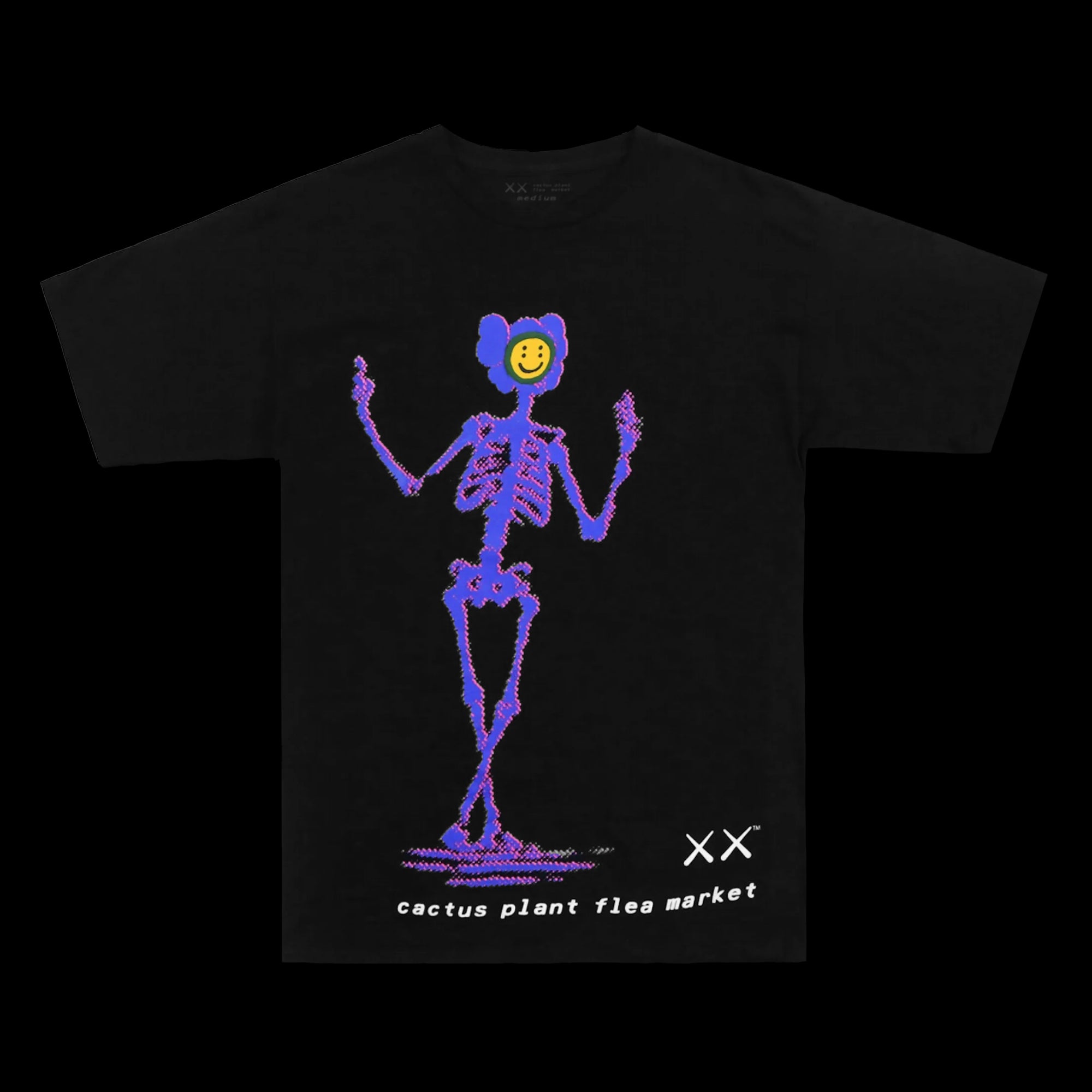 KAWS x Cactus Plant Flea Market T-Shirt Black