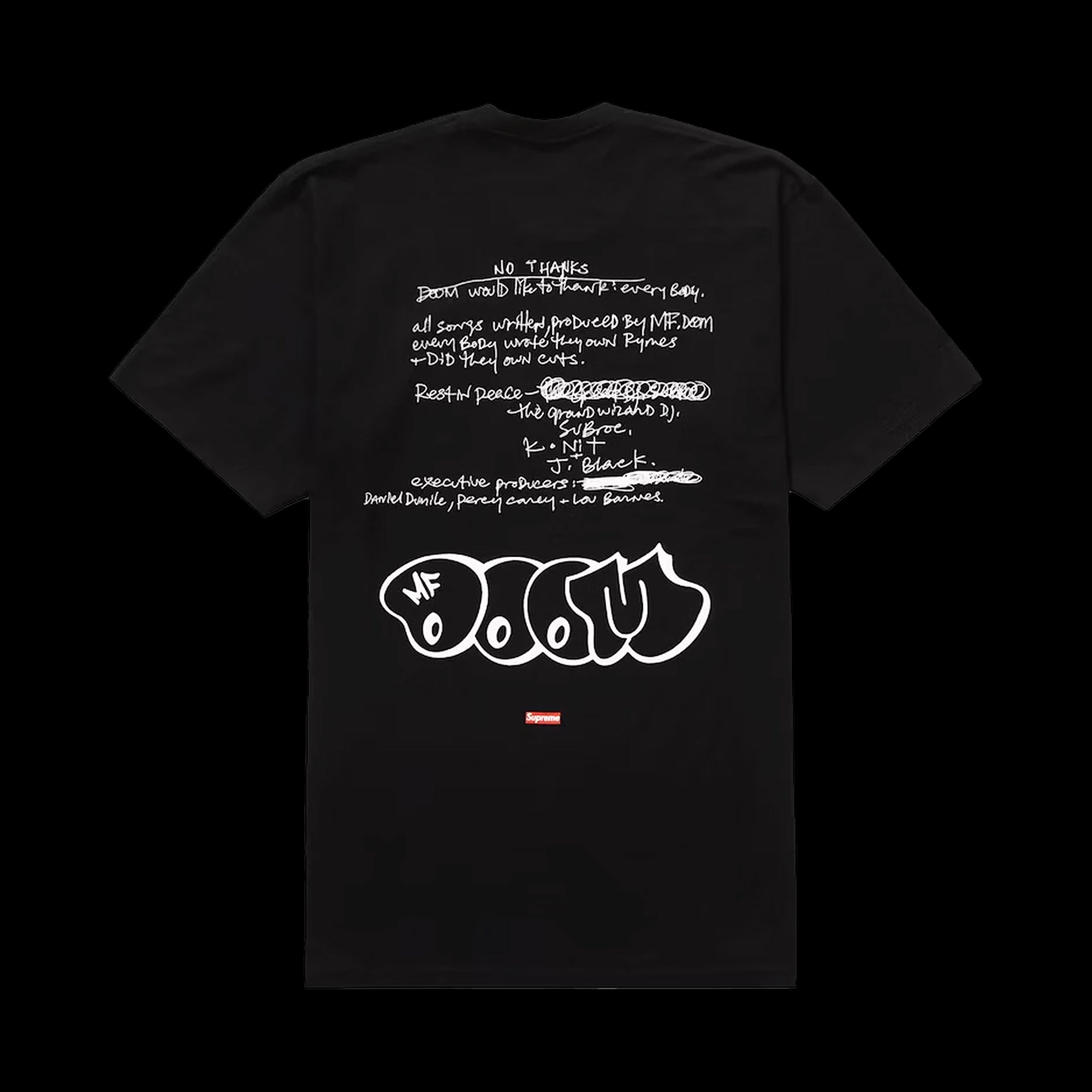 Supreme MF DOOM Tee Black