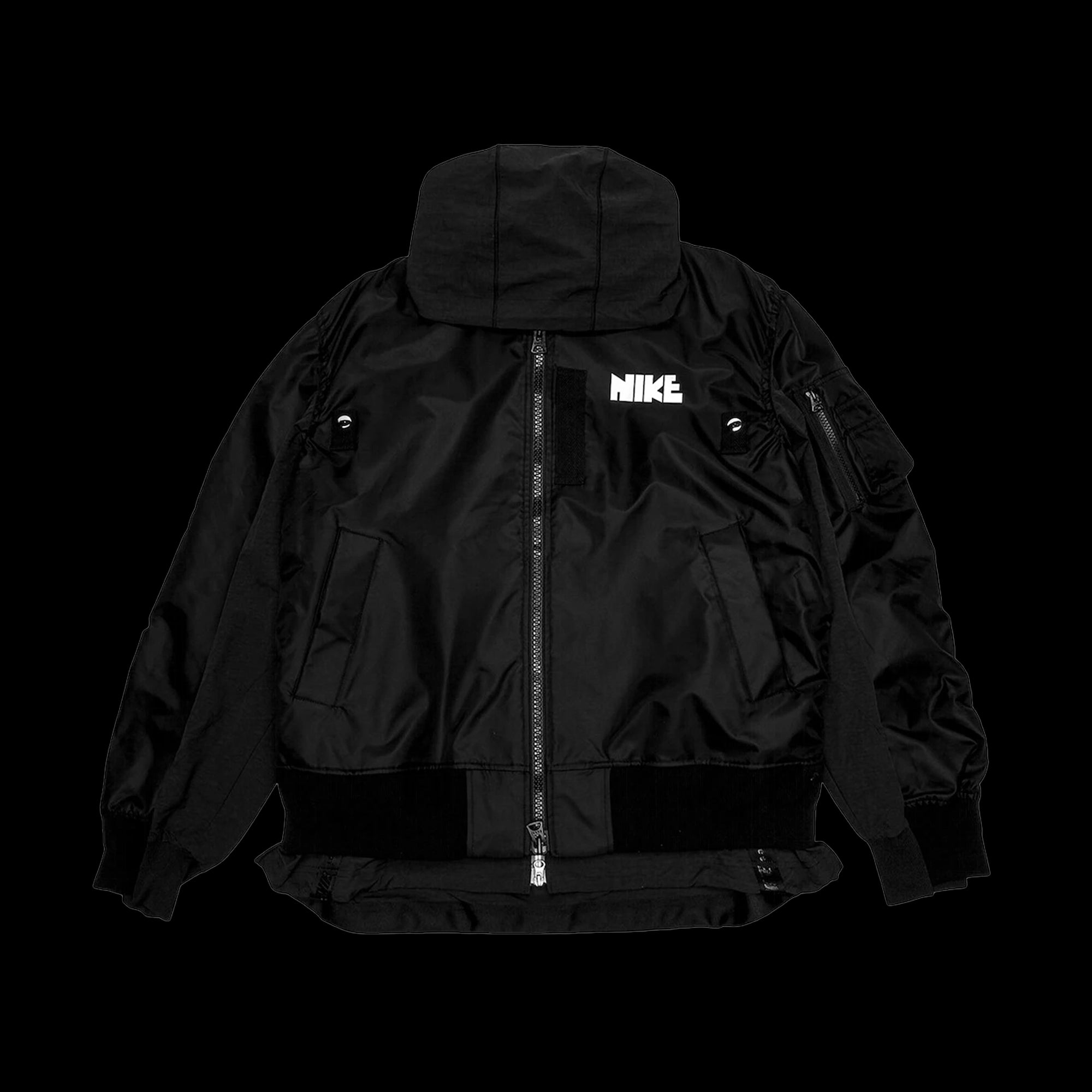 Nike x Sacai Layered Bomber Jacket Black