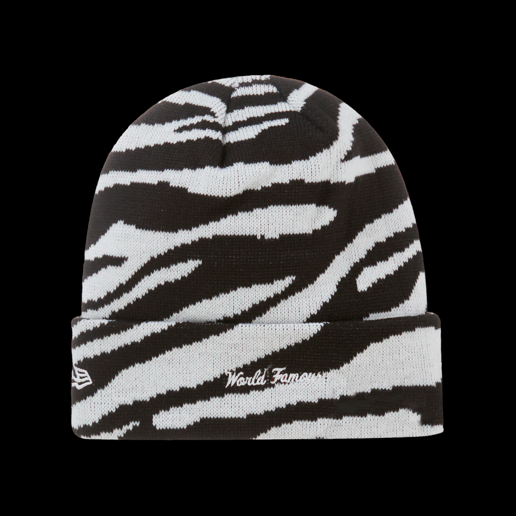 Supreme New Era Box Logo Beanie Zebra