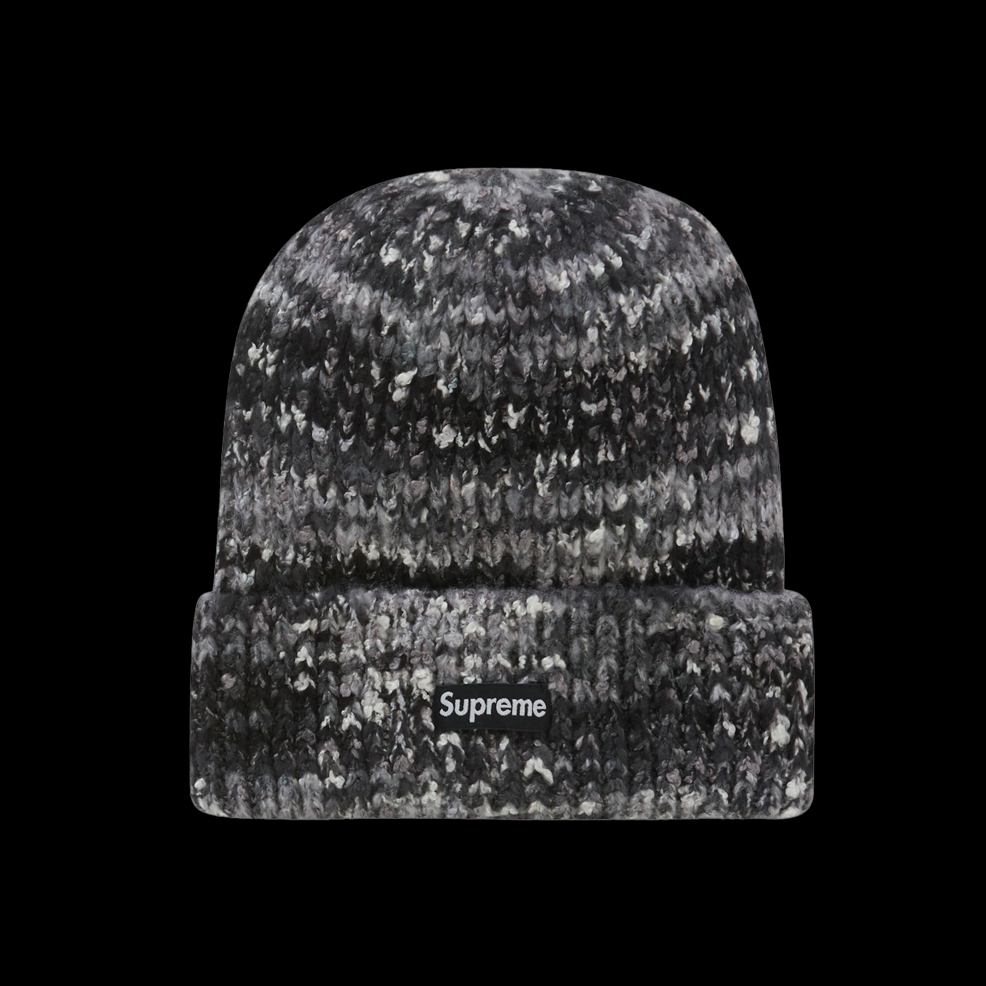 Supreme Space Dye Beanie Black