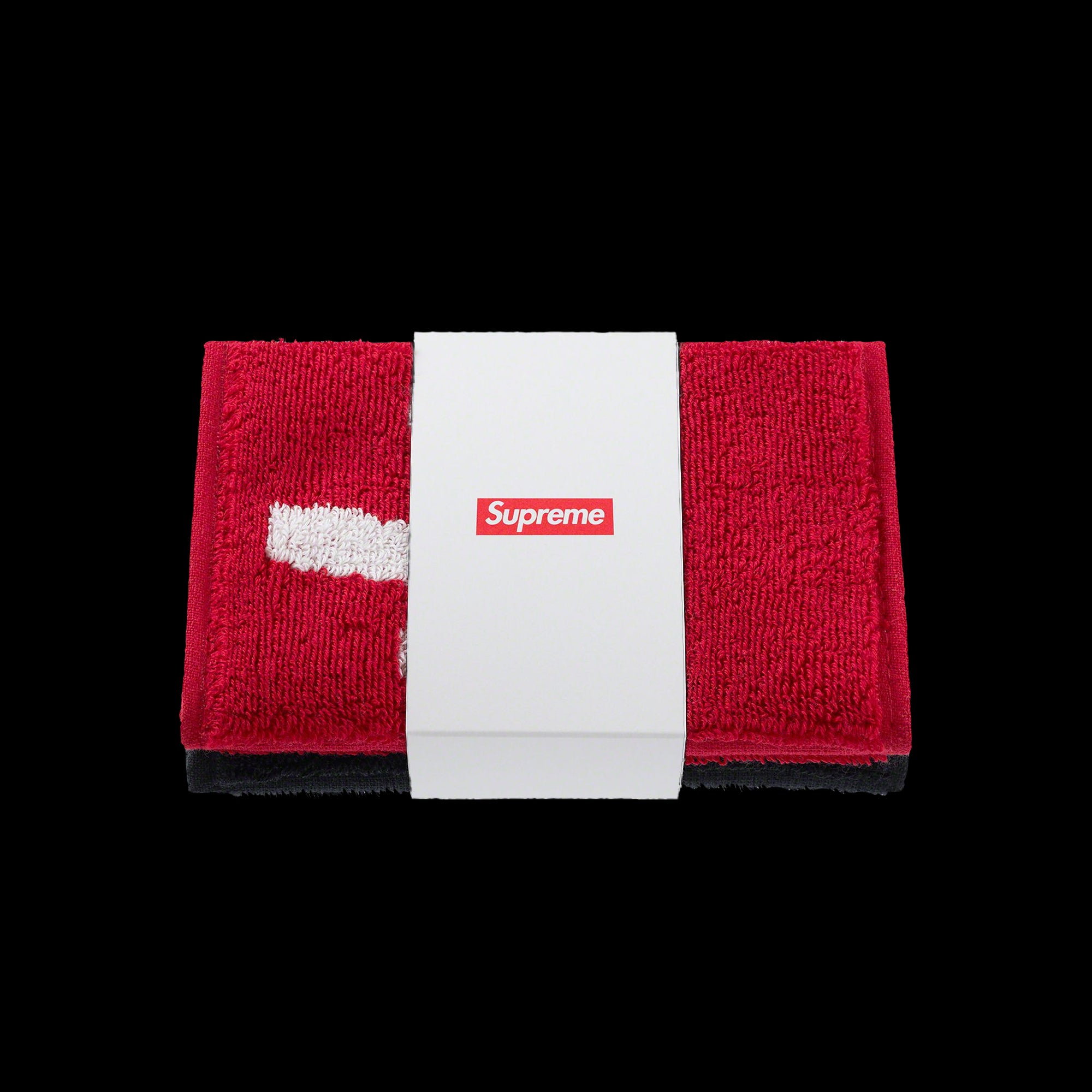 Supreme Imabari Pocket Folding Towels Black/Red