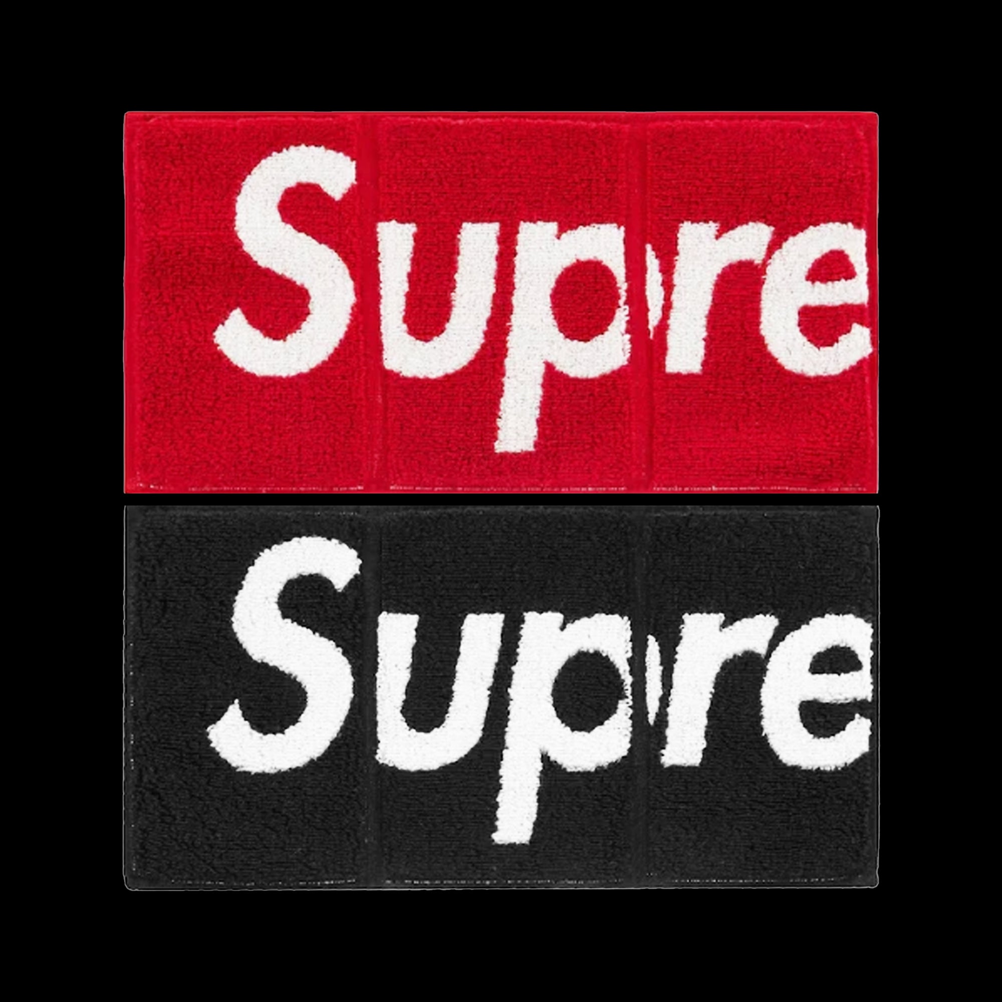 Supreme Imabari Pocket Folding Towels Black/Red