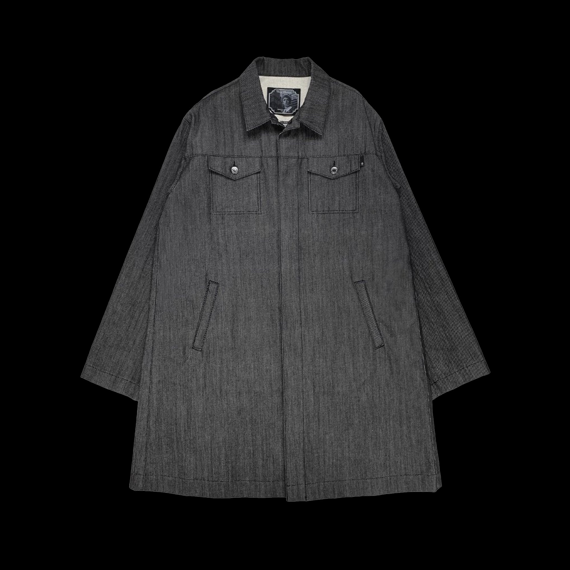 Cindy Sherman Black Denim Long Jacket